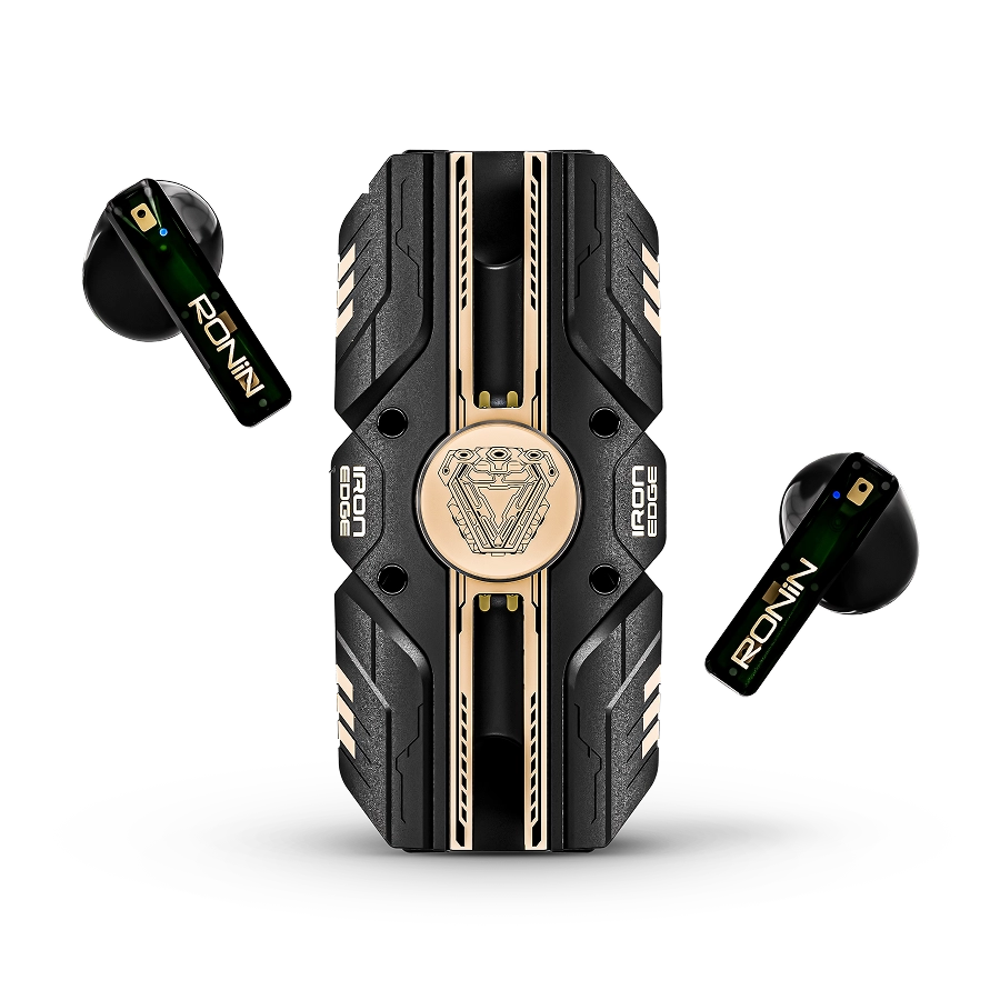Ronin R-7090 Iron Edge Gaming Earbuds – 40ms Ultra Low Latency, ENC, Fidget Spinner Design