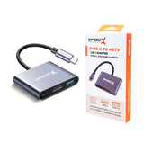 SPEED-X SP-TC03A Type-C 3.1 to OTG+HDMI+USB 3.0 Adapter – 3-in-1 Hub