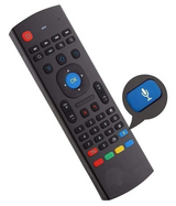 MX3 Air Mouse – 2.4GHz Wireless Remote, QWERTY Keyboard & Voice Search