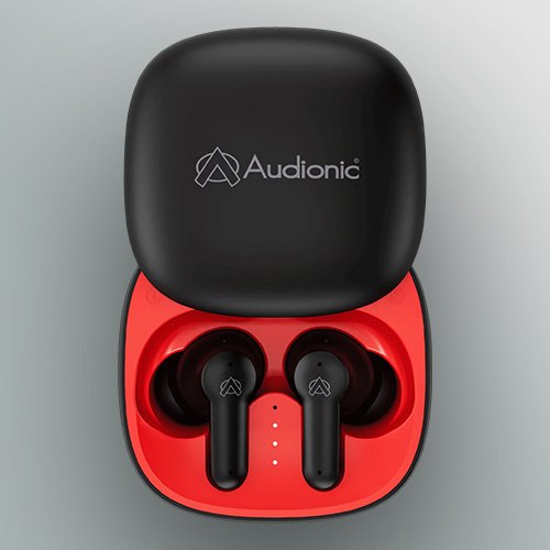 Audionic Airbud 550 Slide Earbuds – Quad Mic, 26 Hrs, Gaming