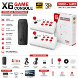 X6 Retro Arcade Console - 64GB | Dual Joysticks & 40,000+ Games
