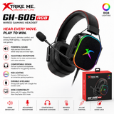 Xtrike Me GH-606 RGB Wired Gaming Headset – Surround Sound with Adjustable Mic