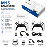 M15 Retro Game Stick - 4K HD Wireless Console with 20,000+ Classic Games