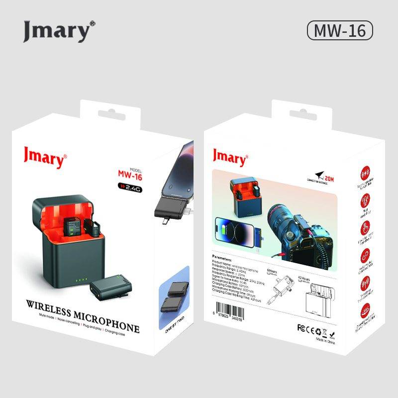 Jmary MW-16 2.4GHz Wireless Microphone For Mobile And Camera