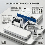 M15 Wireless Retro Game Console – 20,000+ Games, 4K HDMI Plug & Play with Dual Wireless Controllers