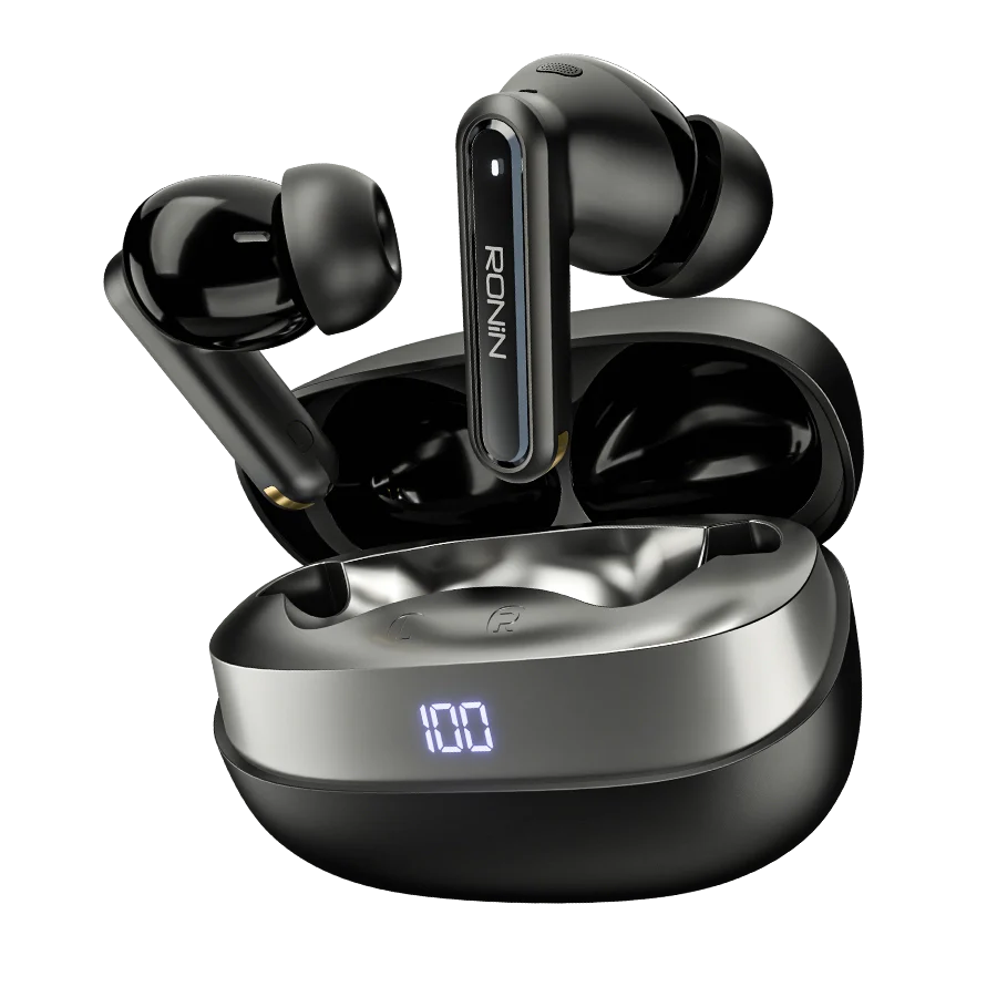 Ronin R-7120 Vector Wireless Earbuds | Sharp Design & HD Audio