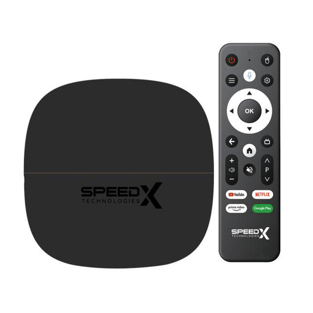 SpeedX Pixel 4K X20 Plus connected to TV setup