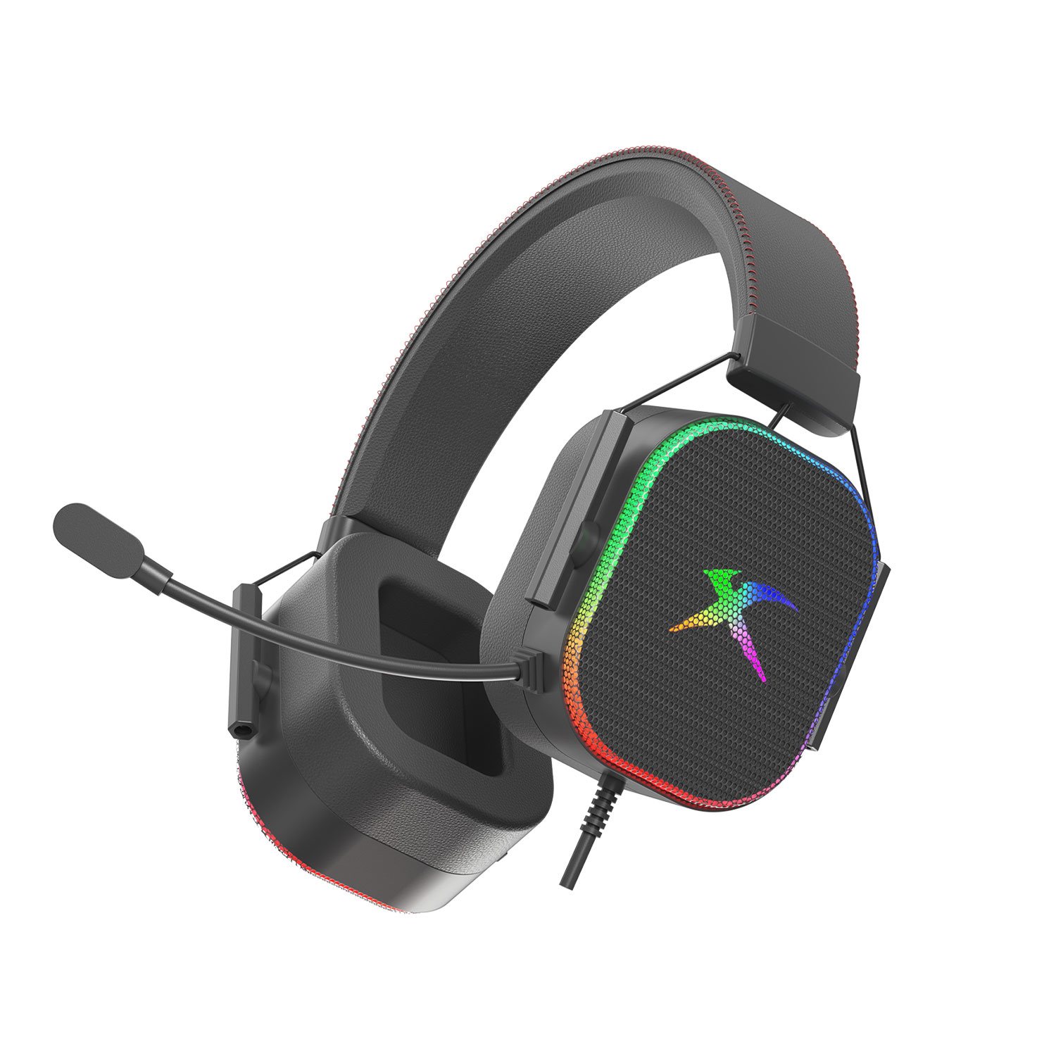 Xtrike Me GH-606 RGB gaming headset front view