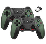 CM-029D 2.4GHz Dual Wireless Gamepad Controllers – 2 Player Set for PC, Android TV