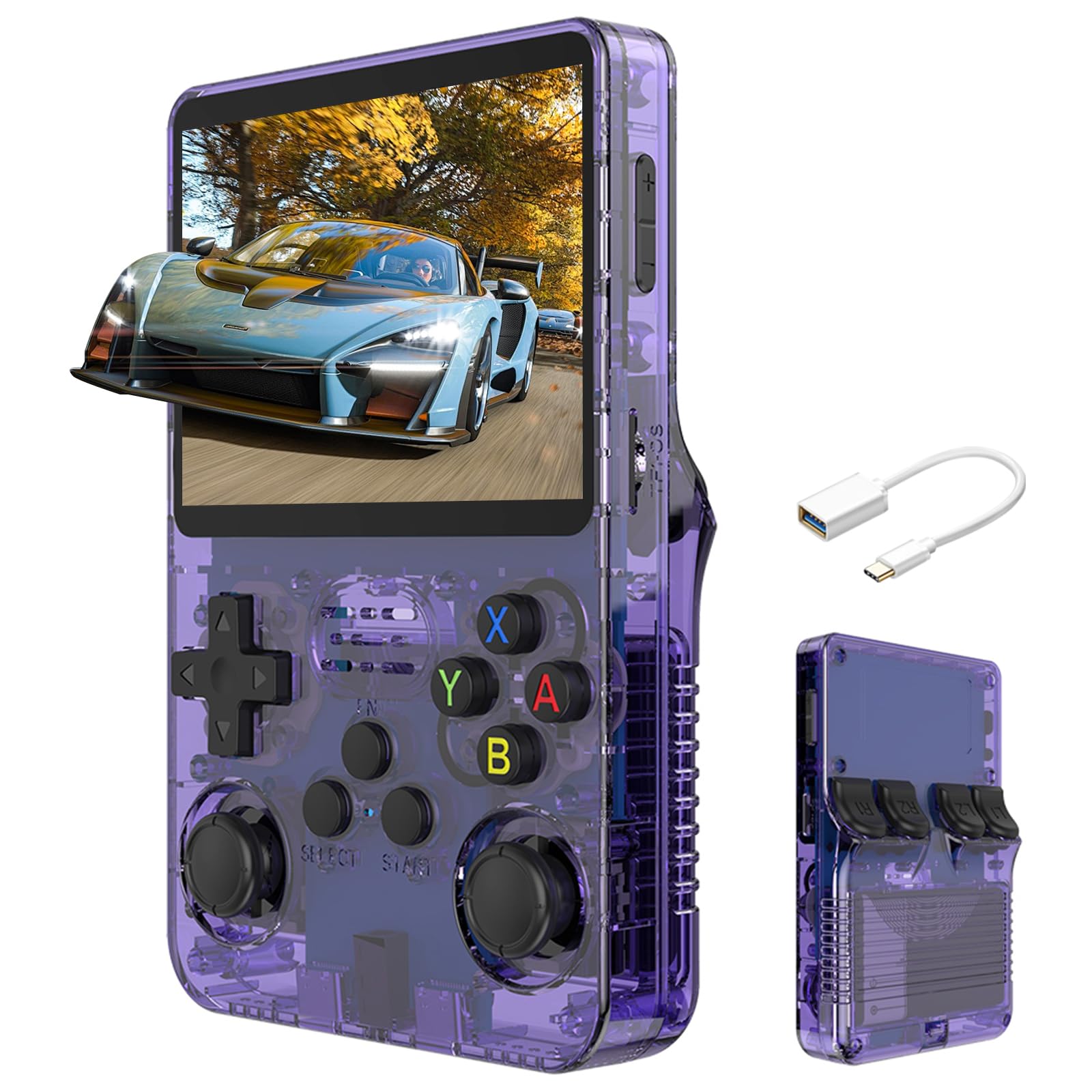 R36S Handheld Retro Game Console – 64GB Memory Card, 31,000+ Games