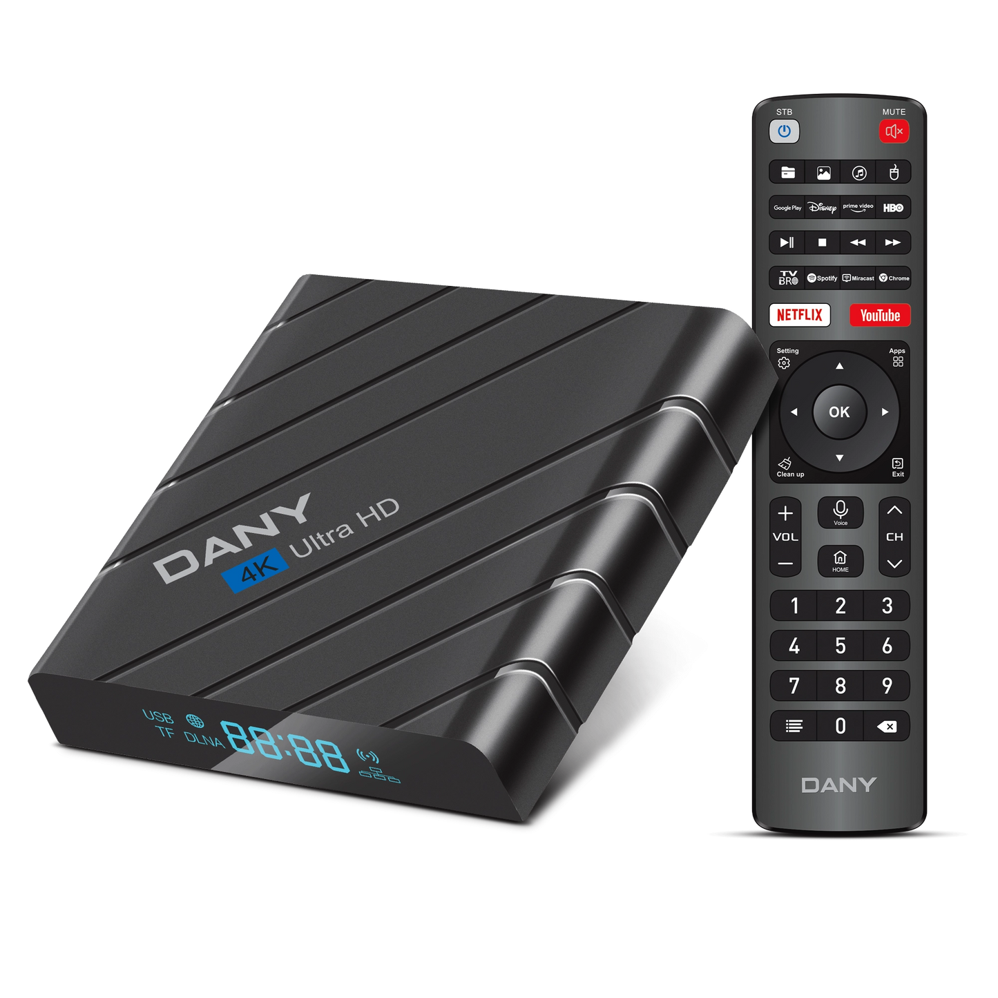 Amaze AX-550 4K Android TV Box – Android 15, 2GB RAM, 16GB ROM & Voice Remote