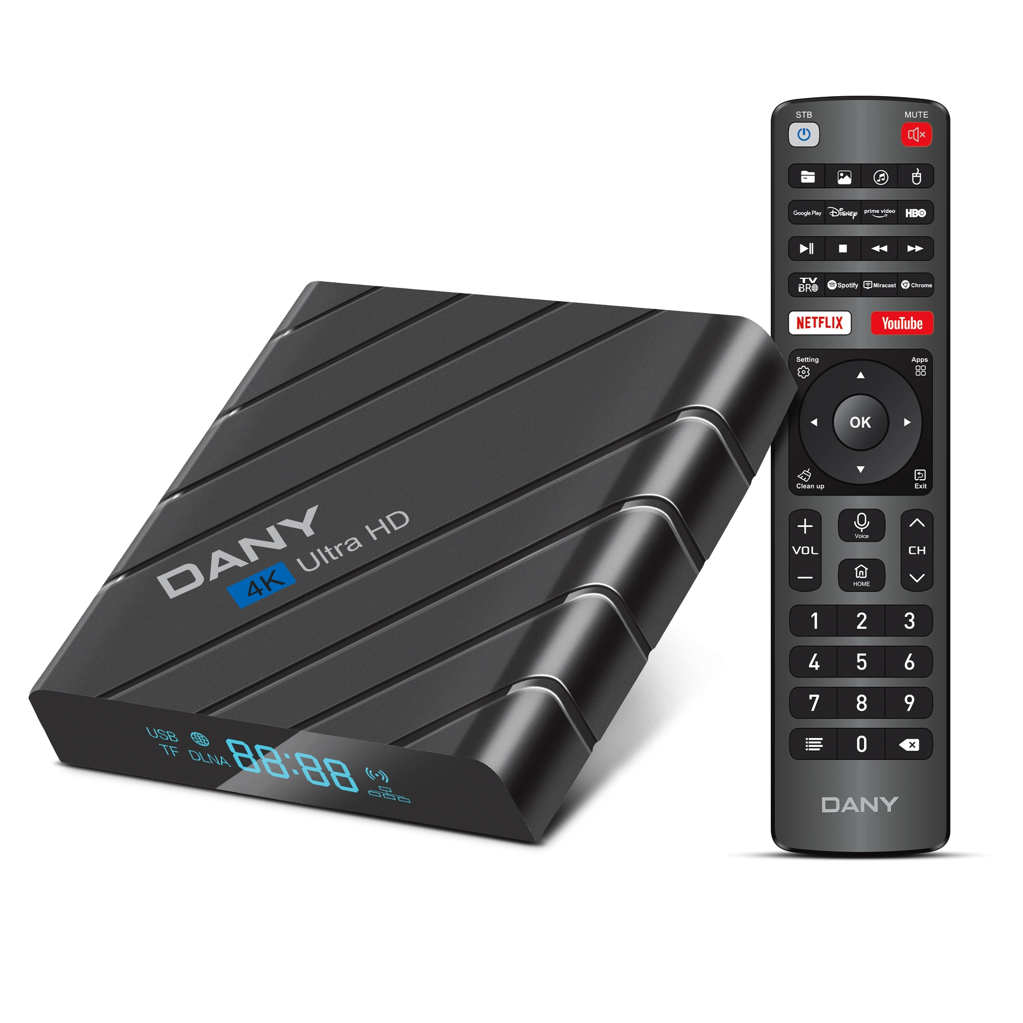 Amaze AX-550 4K Android TV Box – Android 15, 2GB RAM, 16GB ROM & Voice Remote