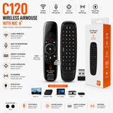 C120 Wireless Air Mouse – Voice Edition with Microphone (Non-Backlit)
