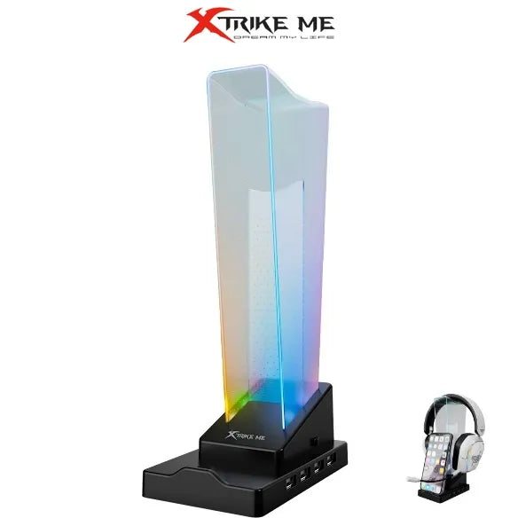 Xtrike Me HT-09 Gaming Headset Stand – 4-Port USB Hub & RGB Lighting