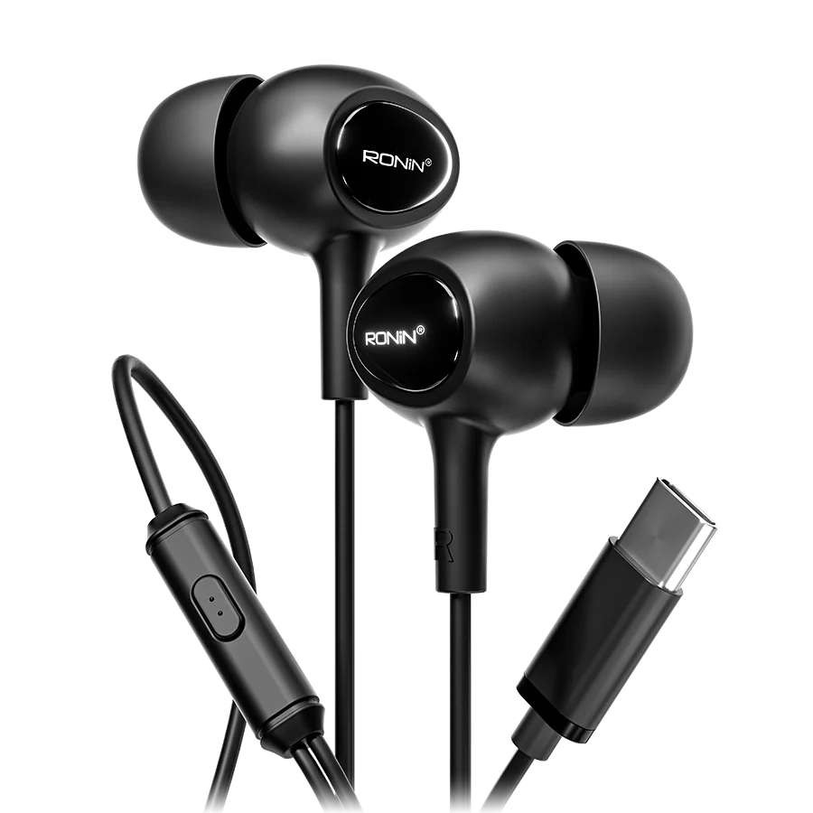Ronin R-9 Type-C Wired Handsfree – High-Performance Audio with Inline Mic