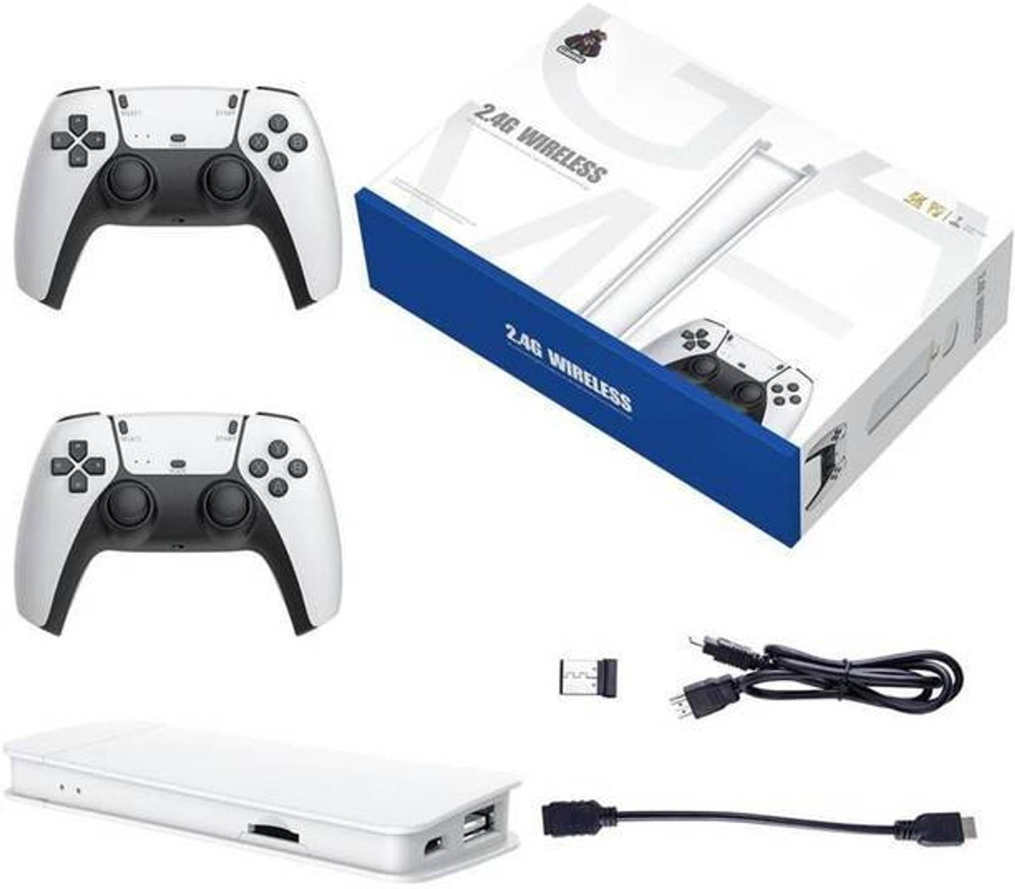 M15 Wireless Retro Game Console – 20,000+ Games, 4K HDMI Plug & Play with Dual Wireless Controllers