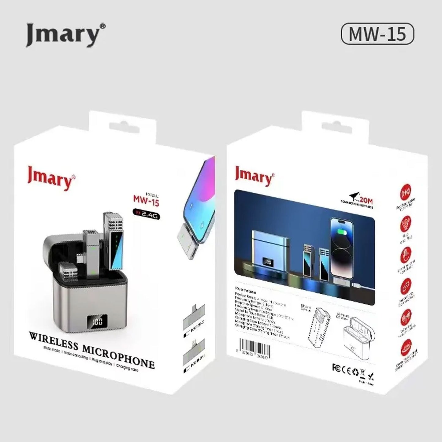 Jmary MW-15 2.4G Wireless Microphone For Mobile (Lightning)