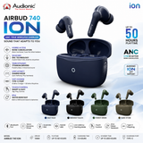 Audionic Airbud 740 ION – Wireless Earbuds with Active Noise Cancellation (ANC)