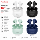 Audionic Airbud 625 Pro – Quad Mic ENC, Titanium Drivers, 30-Hour Playtime