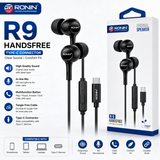 Ronin R-9 Type-C Wired Handsfree – High-Performance Audio with Inline Mic