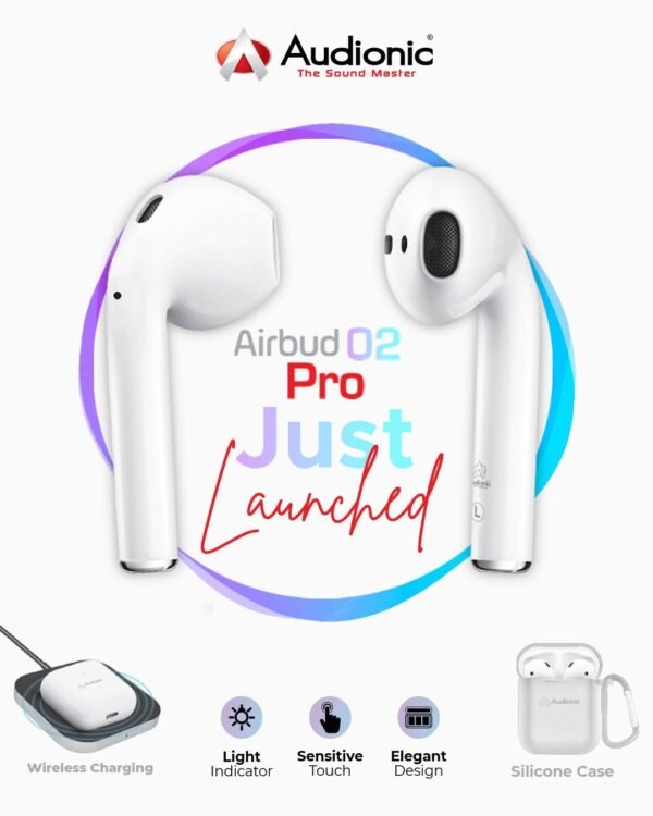 Audionic Airbud 02 Pro Wireless Bluetooth Earbuds