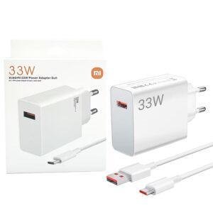 XIAOMI 33W EU PLUG QC3.0 FAST QUICK WALL CHARGER