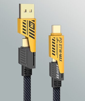 4 in 1 Multi USB PD Charging Cable with Type-C and Lightning
