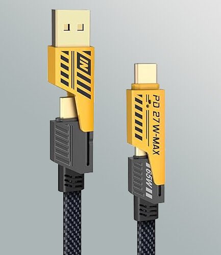 4 in 1 Multi USB PD Charging Cable with Type-C and Lightning
