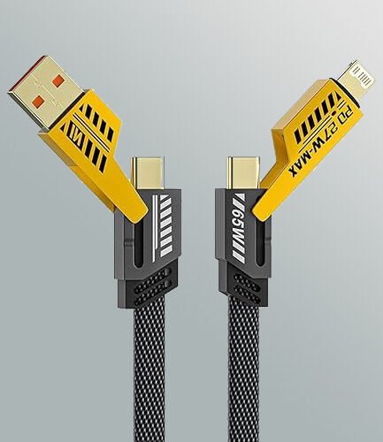 4 in 1 Multi USB PD Charging Cable with Type-C and Lightning