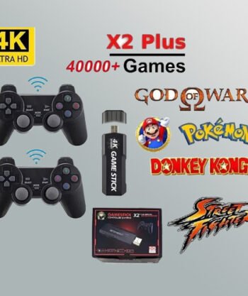 X2 Plus Game Stick 64GB with 2 Wireless Controllers
