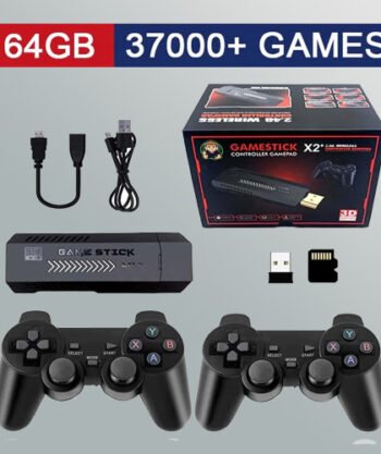 X2 Plus Game Stick 64GB with 2 Wireless Controllers