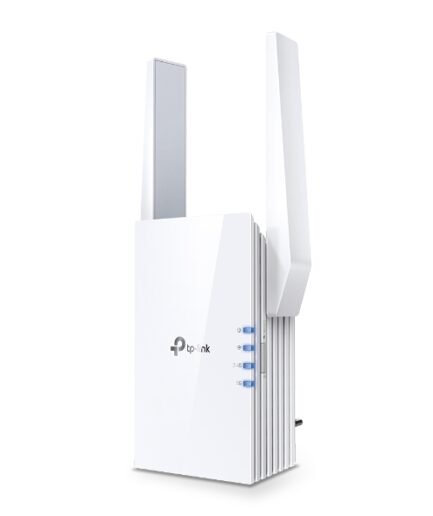 TP-Link RE505X Wi-Fi 6 Extender AX1500 with dual antennas and Gigabit port