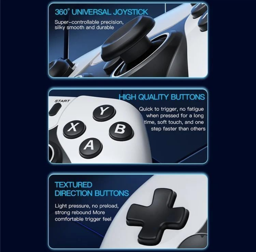 M22 retro game stick 1080P HDMI console box with two wireless controllers and PSP games support