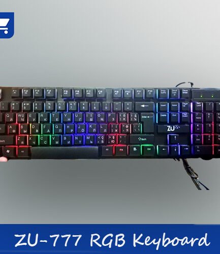 ZU-777 RGB wired gaming keyboard with 112 backlit keys and mechanical feel