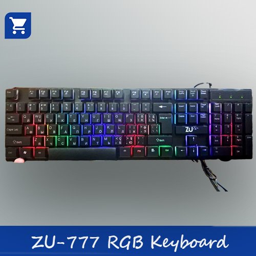 ZU-777 RGB wired gaming keyboard with 112 backlit keys and mechanical feel ZU-777 RGB wired gaming keyboard with 112 backlit keys and mechanical feel