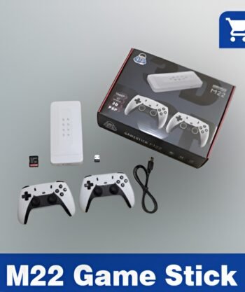 M22 retro game stick 1080P HDMI console box with two wireless controllers and PSP games support
