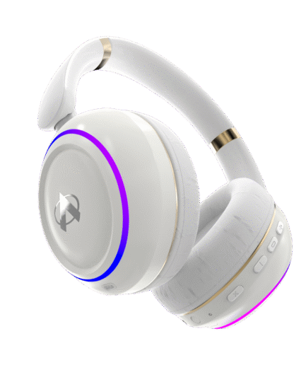 Audionic Hammer Wireless Headphones in black with Active Noise Cancellation (ANC)