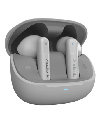 Audionic Airbud 730 ENC Wireless Earbuds in charging case with Quad Mic feature