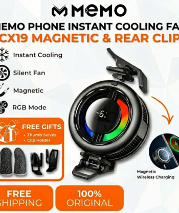 MEMO CX19 Magnetic Phone Cooler with digital temperature display and RGB lights