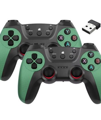 CM-029-D 2.4GHz Wireless Controllers dual gamepad bundle with 2.4G USB receiver